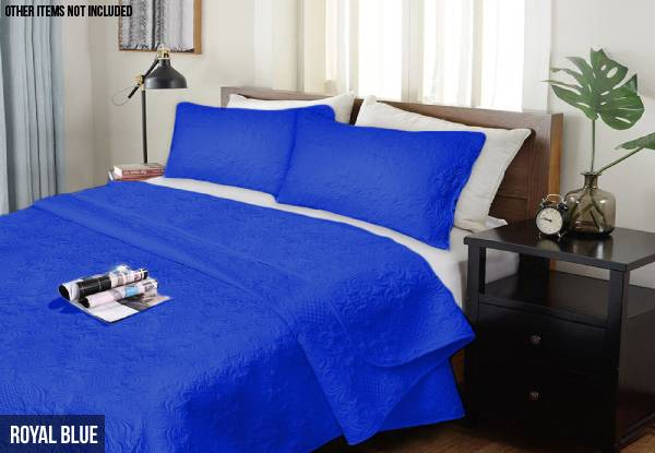 Three-Piece Ultrasonic Comforter Set - Two Sizes & Five Colours Available