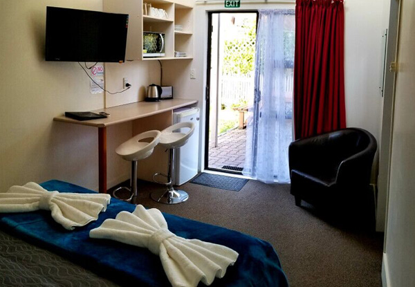 Two-Night Taupo Getaway in a Small Studio Room for Two People incl. Continental Breakfast, Free Parking & Late Checkout