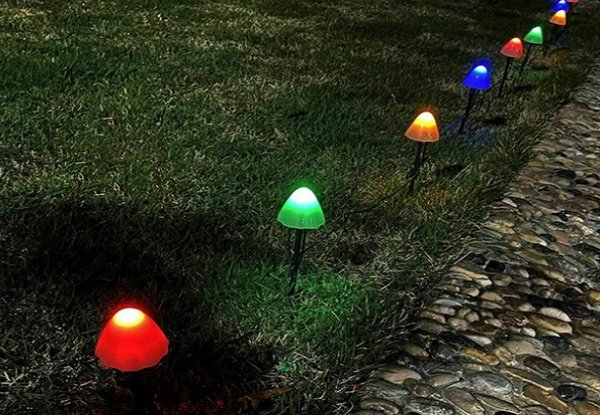 Solar-Powered Decorative Mushroom LED Fairy Lights - Two Styles & Two Sizes Available