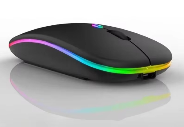 Rechargeable RGB Wireless Mouse - Three Colours Available