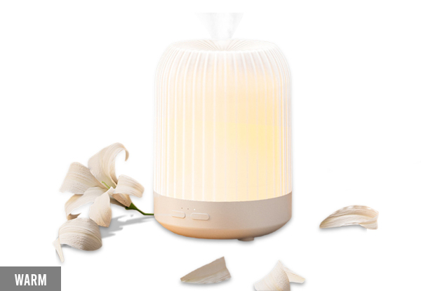 Aroma Oil Air Humidifier with LED Night Light - Available in Two Colours & Option for Two-Pack