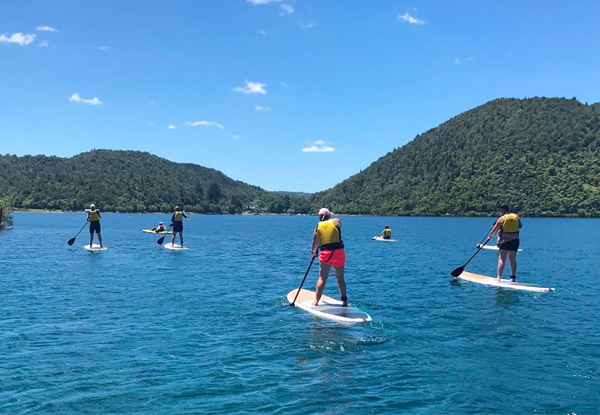 2.5-Hour Guided SUP Experience of Rotorua Lakes - Options for up to Six People