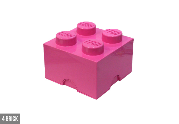 LEGO Storage Brick -  Six Colours & Three Sizes Available
