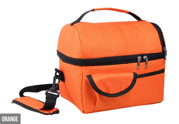 Large Insulated Lunch Tote with Adjustable Shoulder Strap - Six Colours Available with Free Delivery