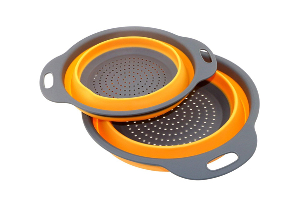 Two-Pack Collapsible Colanders