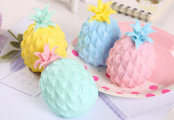 Two-Pack of Soft Pineapple Stress Balls - Option for Four-Pack