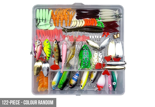 109-Piece Fishing Lure Set - Option for 122-Piece