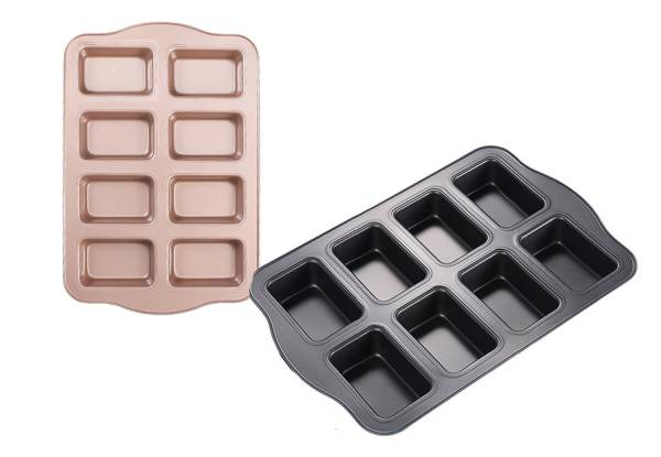 Eight-Hole Non-Stick Mini Loaf Pan - Two Colours Available