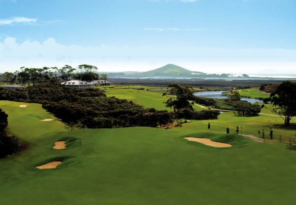 Stay & Play Getaway at Carrington Estate incl. Golf & Cart Hire, Three-Course Degustation Dining Experience, Parking & a Bottle of Karikari Estate Wine - Options for up to Three Nights in Lodge Room for Two People or Sea & Golf View Villa for Four People