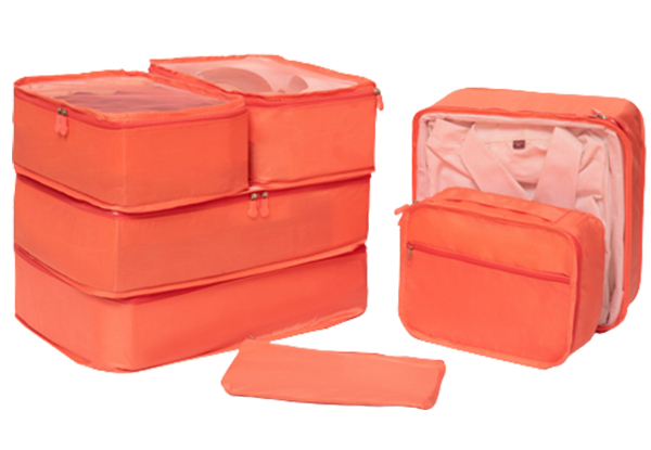 Seven-Piece Travel Storage Bag Set - Five Colours Available