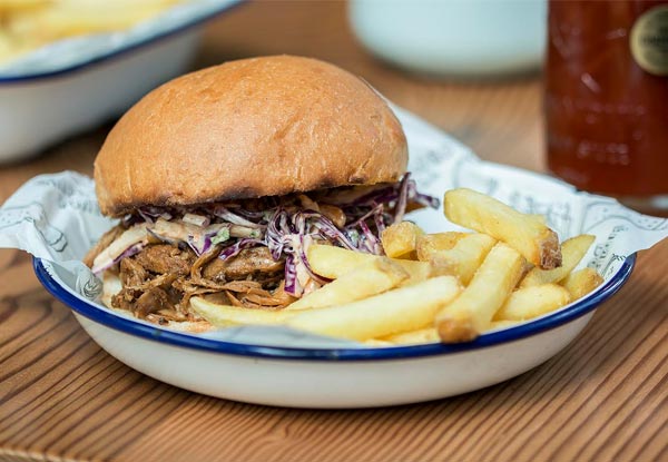 Andys Burger Combo - One Burger, Fries & a Beer