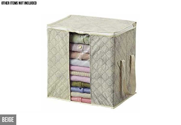 Zip-Up Clothing Storage Bag - Five Colours Available & Option for Two with Free Delivery