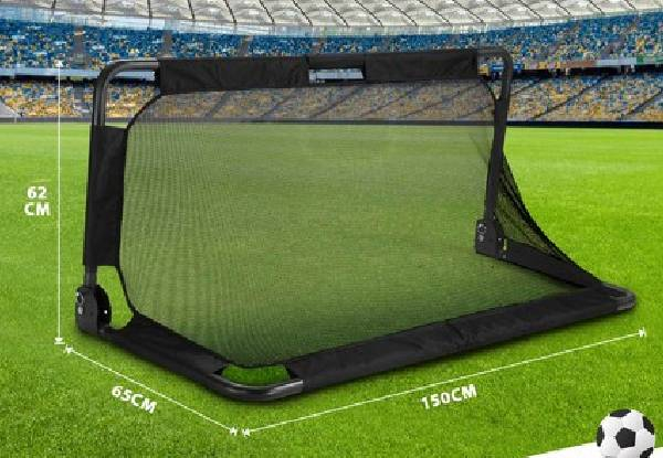 Kids Metal Frame Football Practice Net Set - Two Sizes Available