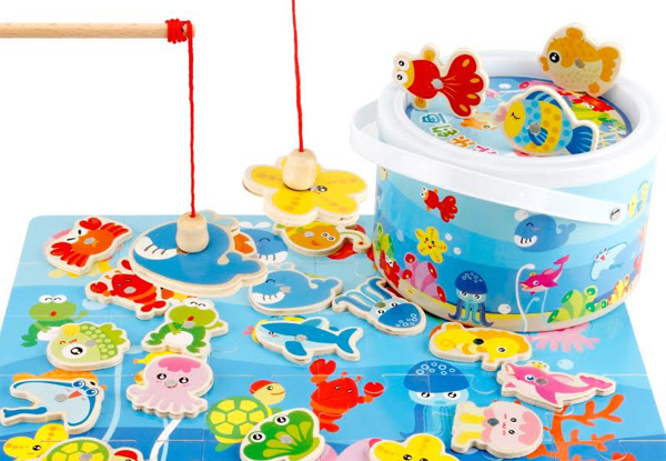 40-Piece Magnetic Fishing Toy Set