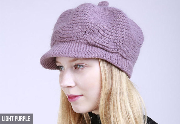 Stylish Autumn Knitted Hat - Nine Colours Available