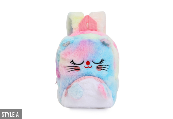 Unicorn Plush Big-Eyed Backpack - Five Styles Available