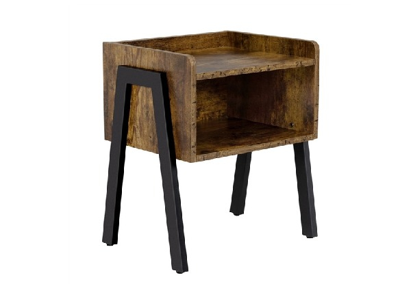 Two-Piece Rustic Side Table Set