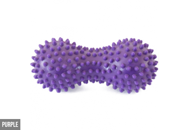 Peanut-Shaped Spikey Massage Gym Ball - Six Colours Available with Free Delivery