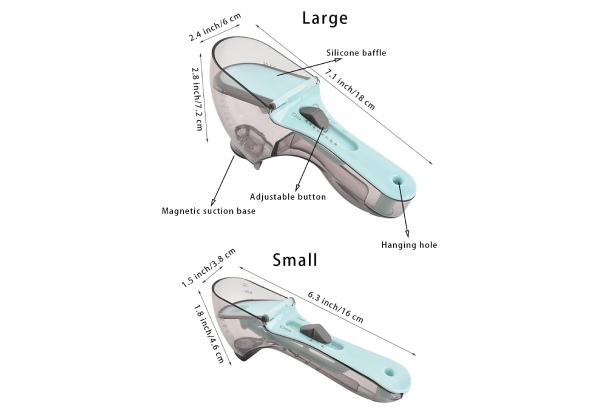 Two-Piece Adjustable Measuring Cup & Spoon Set