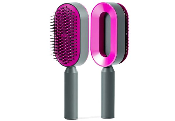 3D Self Cleaning  Air Cushion Hair Brush - Two Colours Available