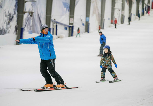Learn to Ski or Snowboard with a Private Lesson Pack at Snowplanet