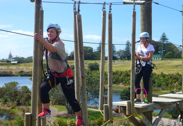 50% Off Two Croc Course High Ropes Passes - Options for Children, Teen or Adult Passes