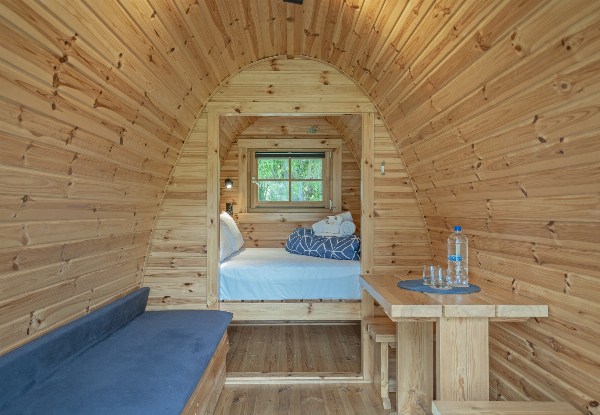 Two-Night Beachside Glamping Stay in a Standard or Deluxe Pod for Two People incl. Late Checkout - Option for Three Night Stay - Coromandel Shelly Beach