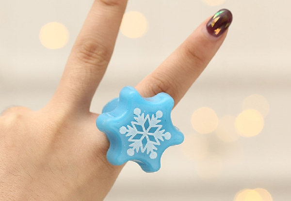 Four-Pack of Christmas Luminous Rings - Option for Eight-Pack