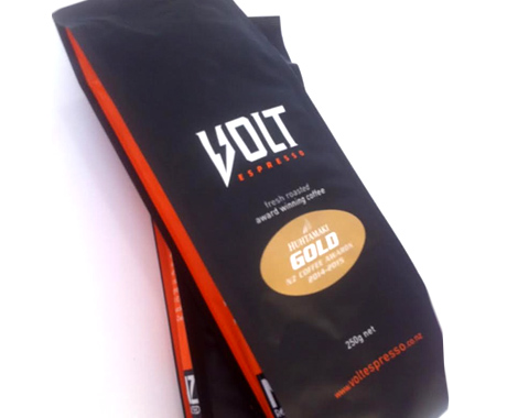 $15 for Two 250g Packs of Fresh Roasted Award Winning VOLT Coffee or $29 for Four Packs - Options for Beans, Plunger or Espresso & Click & Collect