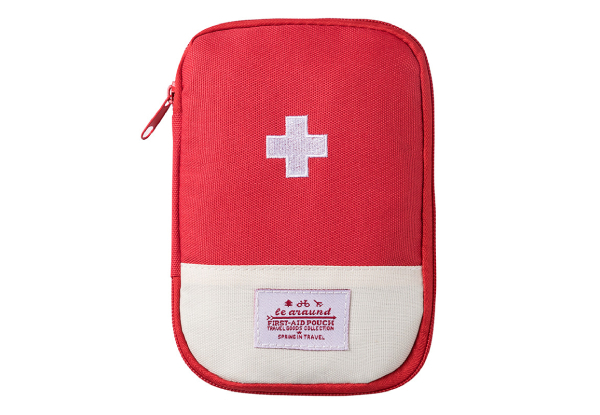 Mini Portable Empty First Aid Pouch - Available in Four Colours, Two Sizes & Option for Two-Pack