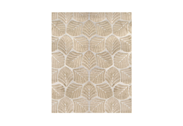 Marlow Embossed Leaf Floor Rug - Two Sizes Available