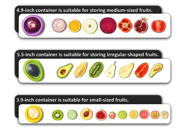 Reusable Fruit & Vegetable Storage Container Holder - Four Options Available