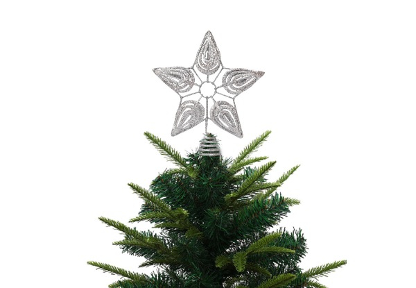 Christmas Tree Star Topper Decoration - Three Colours Available & Option for Two-Pack