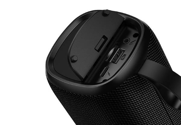 Hoco Party 10W LED Bluetooth Speaker with FM USB AUX - Black