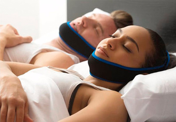 Two-Pack of Anti-Snoring Chin Resistance Bands - Three Colours Available