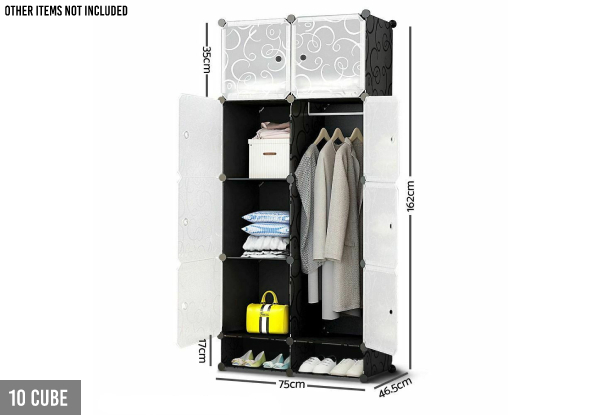 DIY Modular Organiser Storage Cabinet Range - Three Styles Available