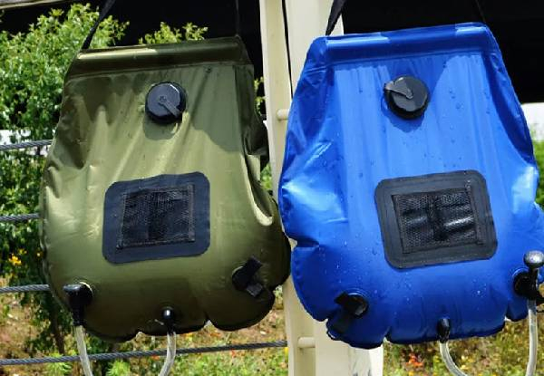 Solar Powered Portable Shower Bag - Four Colours Available