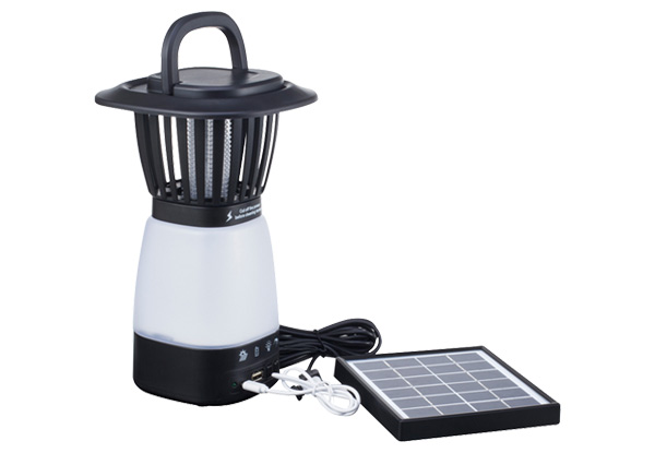 Solar Mosquito Lamp Killer LED USB Charger 5V