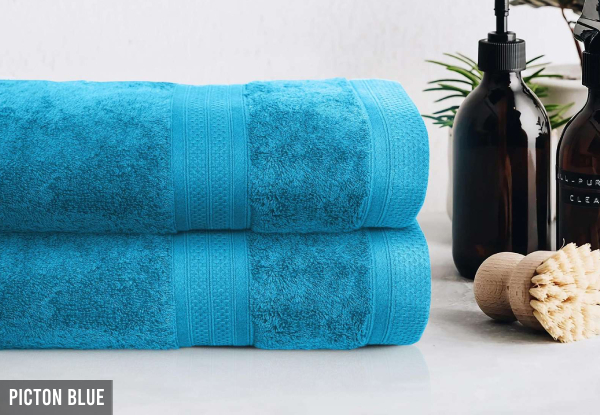 Two-Piece Bath Sheet Set - Nine Colours Available