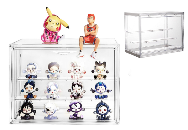 Acrylic Display Case for Mini Action Figures - Two Colours Available