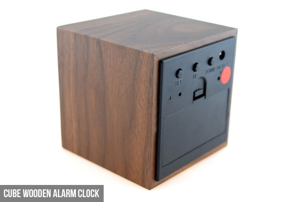 Wooden Digital LED Alarm Clock