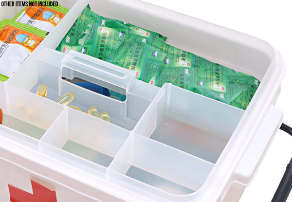 Large First Aid Plastic Storage Container