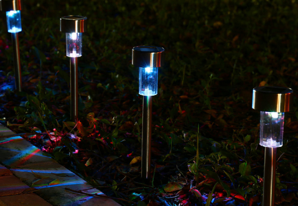 Five-Piece Solar Garden Light Set - Three Colours Available