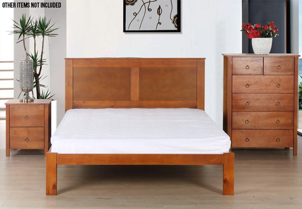 Solid Pine Queen Bed Frame