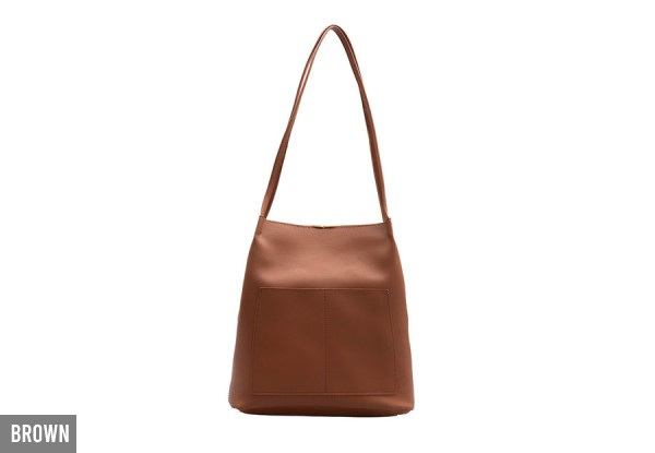 PU Leather Shopper Bag -  Four Colours Available
