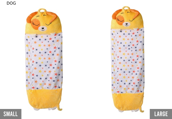 Mountview Kids Stuffed Toy Sleeping Bag - Available in Five Styles & Two Sizes