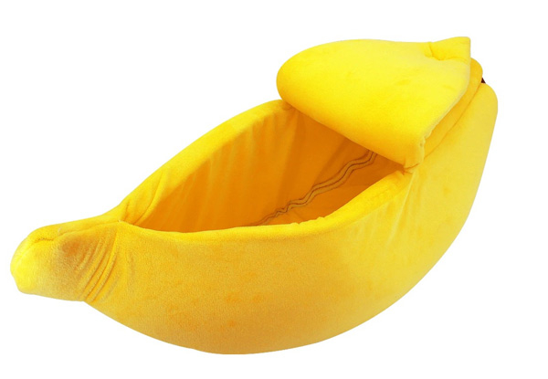 Pet Banana Bed - Two Colours & Four Sizes Available