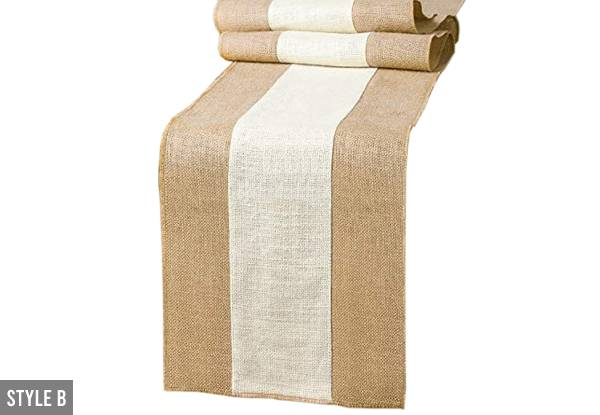 Linen Table Runner - Two Styles & Two Sizes Available