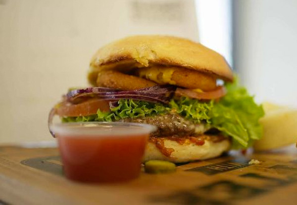 Delicious Burger Meal at Burger Station - Options for One or Two Burgers
