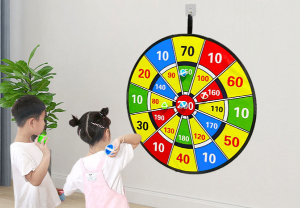 Kids Large Double-Sided Dart Board Game - Two Styles Available